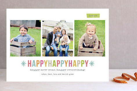 Happy Happy Happy New Year's Photo Cards