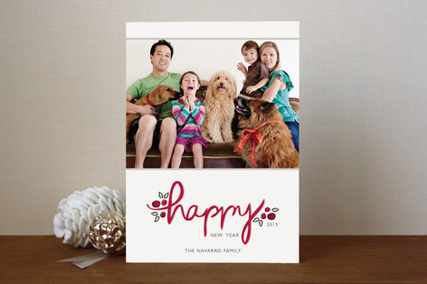 Berry Happy New Year's Photo Cards