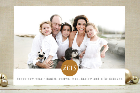 Simply Joy New Year's Photo Cards