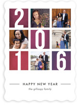 Color Blocks New Year's Photo Cards