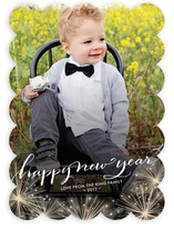 Sparkler New Year's Photo Cards