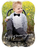 Sparkler New Year's Photo Cards