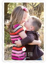 Modern Spot New Year's Photo Cards