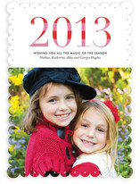Striped Joy New Year's Photo Cards