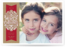 Kraft Ribbon New Year's Photo Cards
