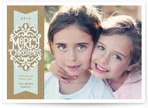 Kraft Ribbon New Year's Photo Cards