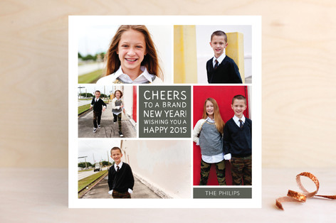 Family Framed New Year's Photo Cards