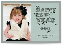 Typo Year New Year's Photo Cards