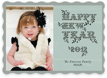 Typo Year New Year's Photo Cards