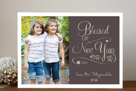 Blessed New Year New Year's Photo Cards