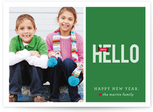 A BIG Hello New Year's Photo Cards