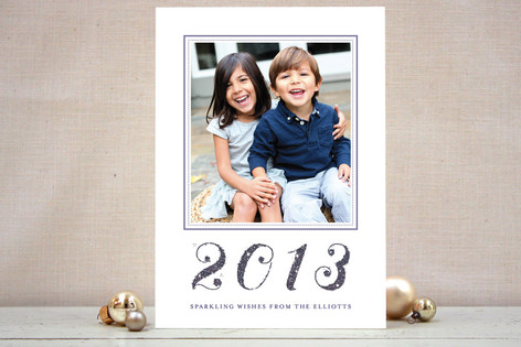 Glittering 2012 New Year's Photo Cards