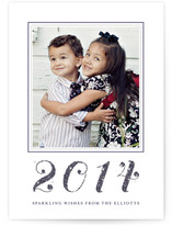 Glittering New Year's Photo Cards