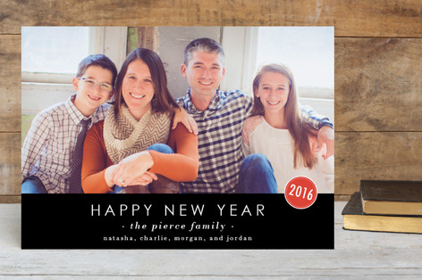 The Basics New Year's Photo Cards