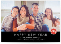 The Basics New Year's Photo Cards