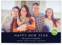 The Basics New Year's Photo Cards