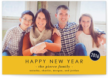 The Basics New Year's Photo Cards