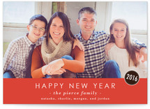 The Basics New Year's Photo Cards