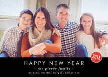 The Basics New Year's Photo Cards