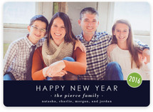 The Basics New Year's Photo Cards