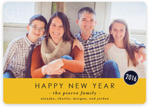 The Basics New Year's Photo Cards