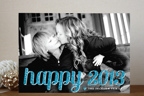 Happy Bold New Year's Photo Cards