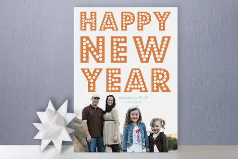 float + peace New Year's Photo Cards