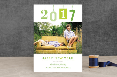 New Year Gift Tag New Year's Photo Cards
