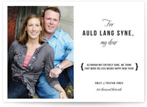 Auld Lang Syne New Year's Photo Cards