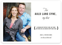 Auld Lang Syne New Year's Photo Cards