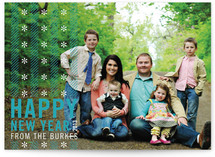Merry Candy Stripes New Year's Photo Cards