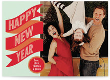Banner + Burst New Year's Photo Cards