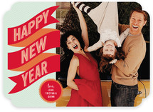 Banner + Burst New Year's Photo Cards