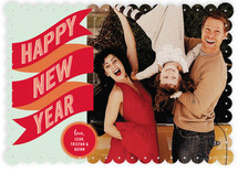Banner + Burst New Year's Photo Cards