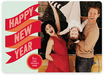 Banner + Burst New Year's Photo Cards