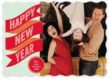 Banner + Burst New Year's Photo Cards