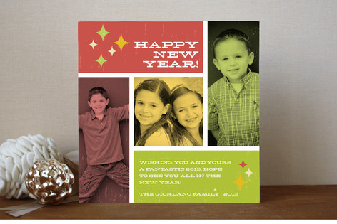 Retro Album New Year's Photo Cards