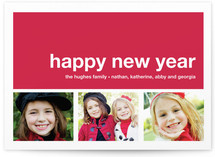 Modern Joy New Year's Photo Cards