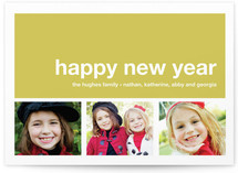 Modern Joy New Year's Photo Cards
