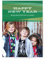 Ribbons New Year's Photo Cards