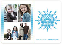 Nordic Snowflake New Year's Photo Cards