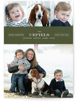 Modern Family Crest New Year's Photo Cards