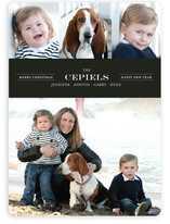 Modern Family Crest New Year's Photo Cards
