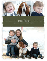 Modern Family Crest New Year's Photo Cards