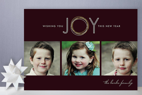 Rings of Joy New Year's Photo Cards