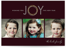 Rings of Joy New Year's Photo Cards
