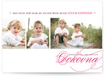 Love & Happiness New Year's Photo Cards