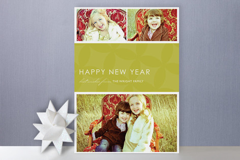 Mod Pattern New Year's Photo Cards