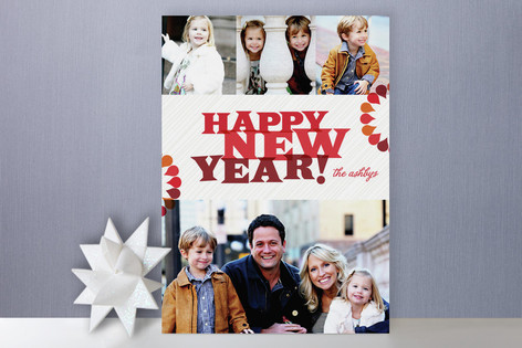 Bright + Fun New Year's Photo Cards