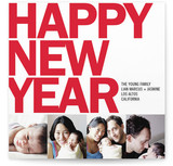 Four Square New Year's Photo Cards